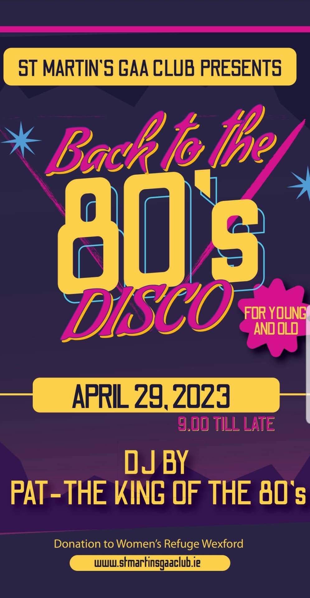 80s Disco Poster